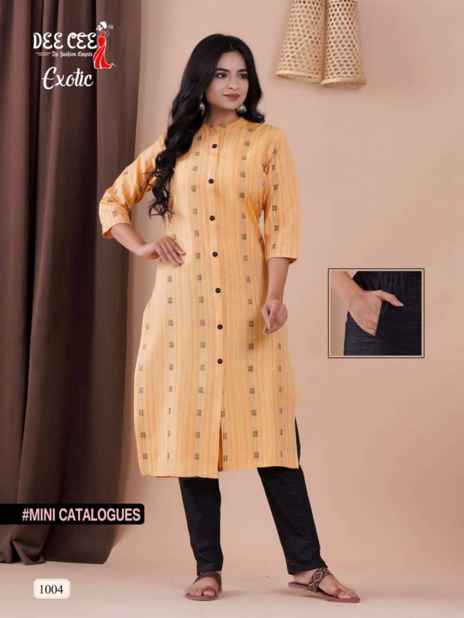 Exotic By Deecee 1001 To 1004 Kurti With Bottom Catalog 